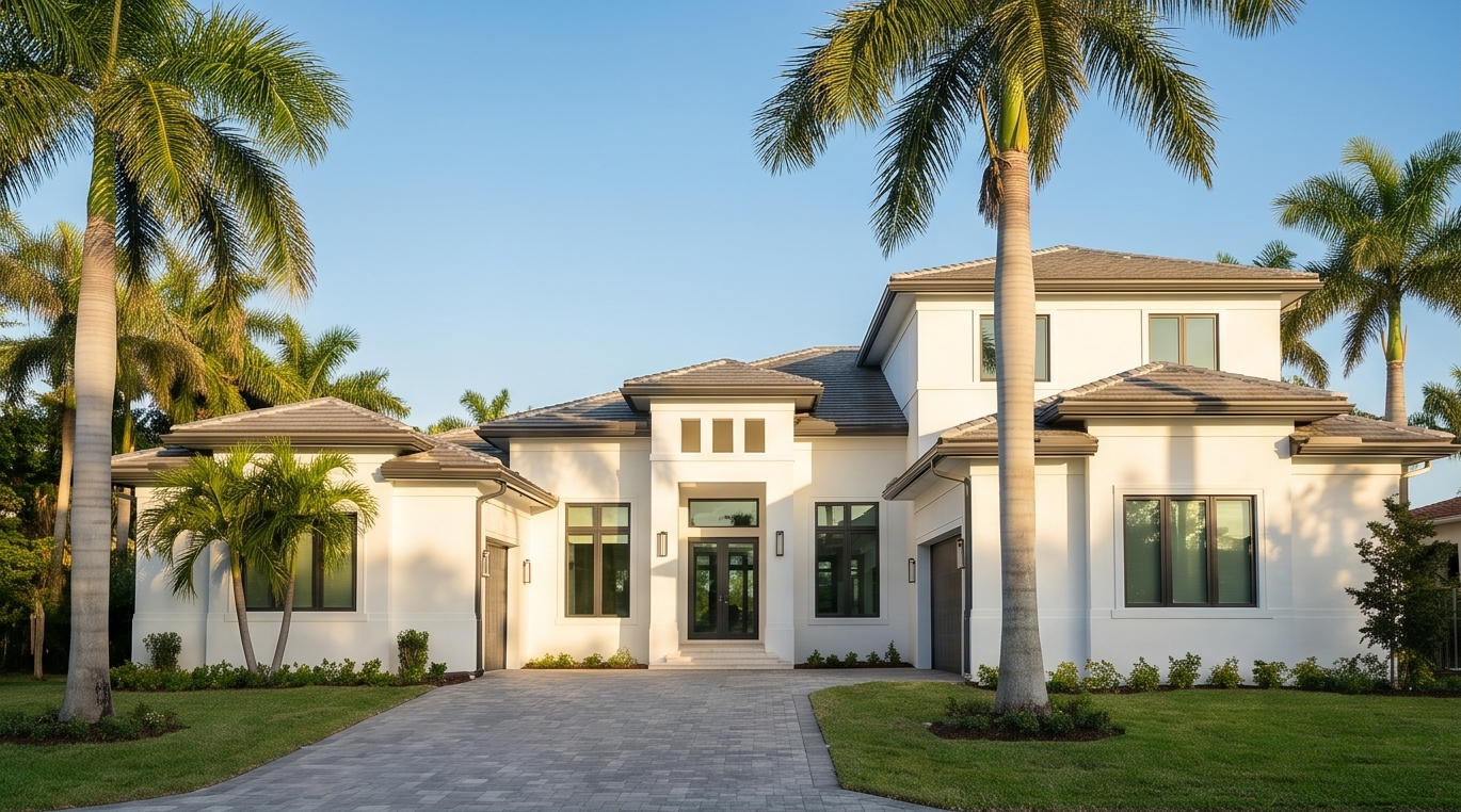 South Florida custom new construction home painted by Pro Painting South FL